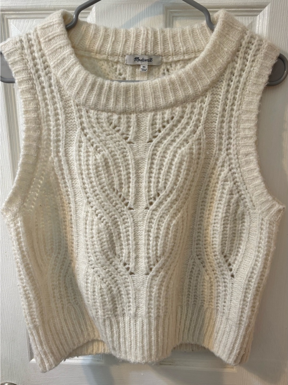 Madewell Pointelle Knowe Sweater Vest - Picture 2 of 6